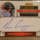 DAVID COOPER 2008 RAZOR SIGNATURE SERIES AUTO RC BLUE JAYS
