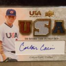 COLTON CAIN 2008 UD USA 18U NATIONAL TEAM JERSEY AUTO RC #D/99 PIRATES / ASTROS