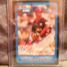 CARLOS CARRASCO 2006 BOWMAN FUTURES GAME IN-PERSON AUTO RC PHILLIES / INDIANS