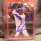 WELLINGTON CASTILLO 2007 GRANDSTAND MINOR LEAGUE IN-PERSON AUTO RC CUBS