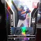 CORY DUNLAP 2004 DONRUSS ELITE EX. ED. AUTO RC #D/599 DODGERS
