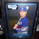 TRAVIS DENKER 2006 BOWMAN CHROME IN-PERSON AUTO RC DODGERS