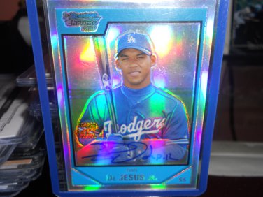 IVAN DE JESUS 2007 BOWMAN CHROME PROSPECTS REFRACTOR AUTO RC #D/500 DODGERS / RED SOX
