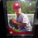 MATT DOMINGUEZ 2007 USA BASEBALL IN-PERSON AUTO RC MARLINS