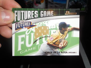 JORGE DE LA ROSA 2003 BOWMAN FUTURES GAME JERSEY RC ROCKIES