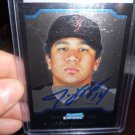 JESSE ENGLISH 2004 BOWMAN CHROME IN-PERSON AUTO RC GIANTS / NATIONALS