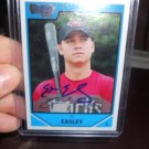 ED EASLEY 2007 BOWMAN CHROME DRAFT PICKS AND PROS. IN-PERSON AUTO RC DIAMONDBACKS / CARDINALS
