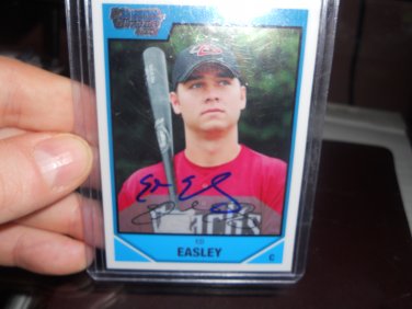 ED EASLEY 2007 BOWMAN CHROME DRAFT PICKS AND PROS. IN-PERSON AUTO RC DIAMONDBACKS / CARDINALS