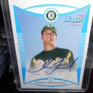 JASON FERNANDEZ 2008 BOWMAN PROSPECTS IN-PERSON AUTO RC ATHLETICS