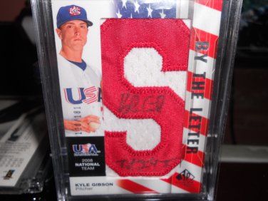 KYLE GIBSON 2008 SP AUTHENTIC USA BY THE LETTER AUTO RC #D/181 TWINS