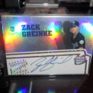 ZACK GREINKE TOPPS PACK WARS AUTO RC DODGERS