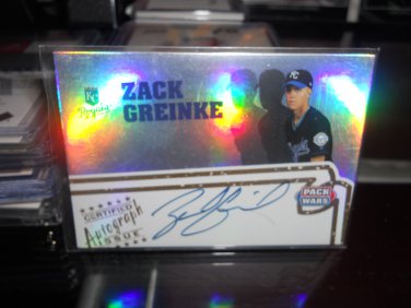 ZACK GREINKE TOPPS PACK WARS AUTO RC DODGERS