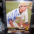 MAT GAMEL 2006 MULTI-AD SPORTS MINOR LEAGUE IN-PERSON AUTO RC BREWERS / BRAVES