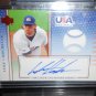 LUKE HOCHEVAR 2004-05 UD USA AUTO JERSEY BLUE RC #D/150 ROYALS
