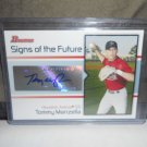 TOMMY MANZELLA 2008 BOWMAN SIGNS OF THE FUTURE AUTO RC ASTROS / DIAMONDBACKS