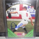 DUSTIN MCGOWAN 2002 MULTI-AD SPORTS MINOR LEAGUE IN-PERSON AUTO BLUE JAYS