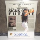 PAUL MAHOLM 2004 BOWMAN DRAFT PICKS & PROS SIGNS OF THE FUTURE AUTO RC BRAVES / DODGERS