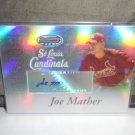 JOE MATHER 2007 BOWMANS BEST PROSPECTS AUTO RC CARDINALS / REDS