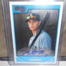 MATT MANGINI 2007 BOWMAN CHROME DRAFT PICKS AUTO RC MARINERS