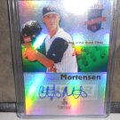 CLAYTON MORTENSEN 2008 TRISTAR PROJECTIONS GREEN AUTO RC #D/50 ROYALS
