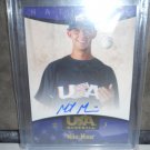MIKE MINOR 2008 UD USA NATIONAL TEAM ON-CARD AUTO RC BRAVES