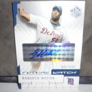 ROBERTO NOVOA 2004 SP AUTHENTIC FUTURE WATCH AUTO RC #D/999 TIGERS