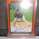 STEVE PEARCE 2008 BOWMAN ORANGE AUTO RC #D/250 ORIOLES