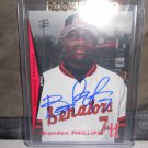 BRANDON PHILLIPS 2002 GRANDSTAND MINOR LEAGUE IN-PERSON AUTO RC REDS