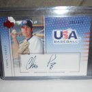CHRIS PEREZ 2005 UD USA NATIONAL TEAM AUTO BLACK RC #D/475 INDIANS / DODGERS