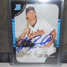 NOLAN REIMOLD 2005 BOWMAN DRAFT PICKS IN-PERSON AUTO RC ORIOLES