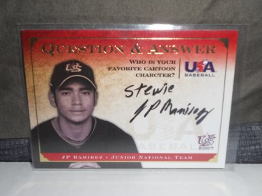J.P. RAMIREZ 2007 UD USA JUNIOR NATIONAL TEAM Q & A AUTO RC