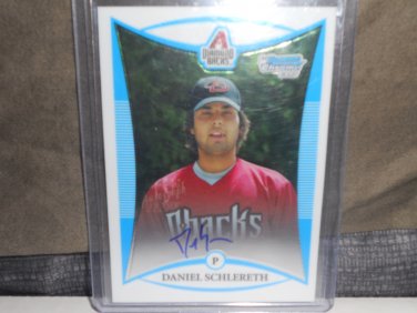DANIEL SCHLERETH 2008 BOWMAN CHROME DRAFT PICKS & PROS AUTO RC TIGERS / PIRATES