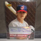 BRAD SNYDER 2003 UD PROSPECT PREMIERES AUTO RC INDIANS / RANGERS