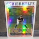 NATE SCHIERHOLTZ 2005 TOPPS CHROME REFRACTOR AUTO RC #D/500 CUBS
