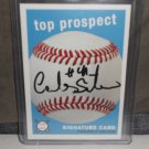 CARLOS SANTANA TOP PROSPECT IN-PERSON AUTO RC INDIANS