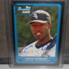JOHN SHELBY 2006 BOWMAN DRAFT PICKS IN-PERSON AUTO RC WHITE SOX / RAYS