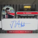 T.J. STEELE 2008 RAZOR SIGNATURE SERIES BLACK AUTO RC #D/199 ASTROS / PADRES