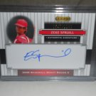 ZEKE SPRUILL 2008 RAZOR SIGNATURE SERIES AUTO RC #D/1199 DIAMONDBACKS
