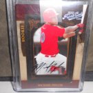 MICHAEL TAYLOR 2008 PLAYOFF PRIME CUTS AUTO RC #D/249 ATHLETICS