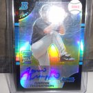 AARON THOMPSON 2005 BOWMAN CHROME DRAFT PICKS REFRACTOR AUTO RC #D/500 MARLINS / TWINS