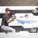 CLAY TIMPNER 2008 SP AUTHENTIC ROOKIE AUTO RC #D/849 GIANTS