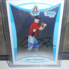GREG THOMSON 2008 BOWMAN CHROME PROSPECTS IN-PERSON AUTO RC DIAMONDBACKS