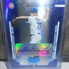 MICHAEL WUERTZ 2004 LEAF CERTIFIED MATERIALS MIRROR BLUE AUTO RC #D/100 CUBS