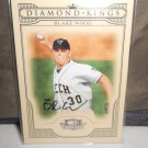 BLAKE WOOD 2008 DONRUSS THREADS DIAMOND KINGS AUTO RC #D/500 ROYALS / INDIANS