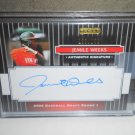 JEMILE WEEKS 2008 RAZOR SIGNATURE SERIES BLACK AUTO RC #D/199 ATHLETICS / ORIOLES