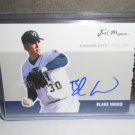 BLAKE WOOD 2007 JUST MINORS JUST AUTOGRAPHS IN-PERSON AUTO RC ROYALS / INDIANS