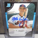 NICK WEGLARZ 2005 BOWMAN DRAFT PICKS IN-PERSON AUTO RC INDIANS / BRAVES