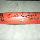 CARLOS SANTANA AUTOGRAPHED BAT W/ COA INDIANS