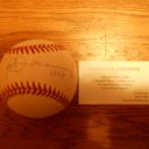 ROD CAREW AUTOGRAPHED BASEBALL W/ INSCRIPTION "HOF 91"W/ COA OFFICIAL AM. LEAGUE BALL TWINS / ANGELS
