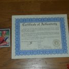 PETE ROSE 1985 TOPPS AUTOGRAPHED CARD W/ COA / REDS